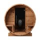 Sauna tonneau en bois thermotraité