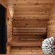 Sauna tonneau en bois thermotraité