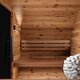 Sauna tonneau en bois thermotraité