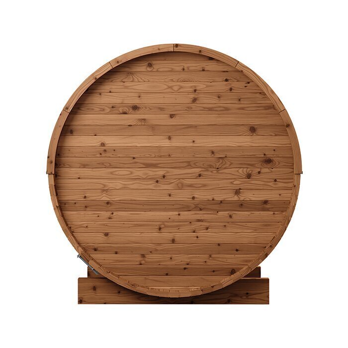 Sauna tonneau en bois thermotraité