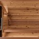 Sauna tonneau en bois thermotraité