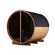 Sauna tonneau en bois thermotraité