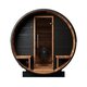Sauna tonneau en bois thermotraité