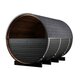 Sauna tonneau en bois thermotraité