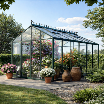 Serre en verre victorienne