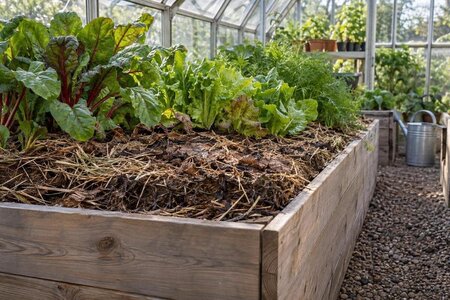 Ασκάλευτα παρτέρια στο θερμοκήπιο: πρακτικός οδηγός