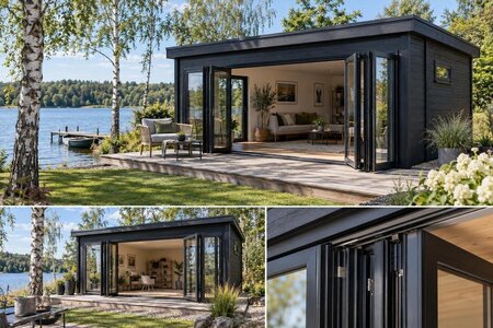Kupnja vrtne kućice sa sklopivim staklenim vratima