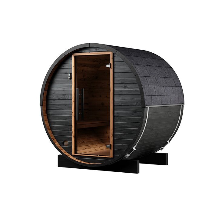 Tunna-sauna úr hitaviði