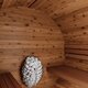 Tunna-sauna úr hitaviði