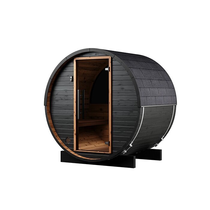 Tunna-sauna úr hitaviði