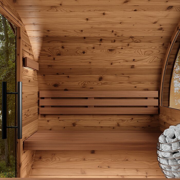 Tunna-sauna úr hitaviði