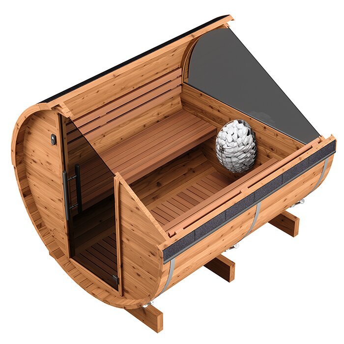Tunna-sauna úr hitaviði