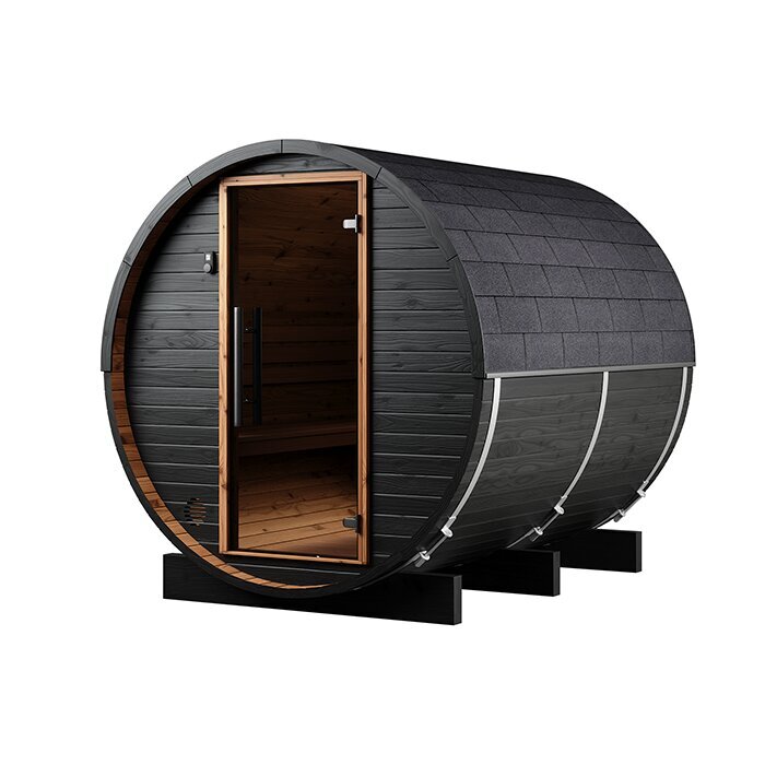 Tunna-sauna úr hitaviði