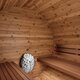 Tunna-sauna úr hitaviði