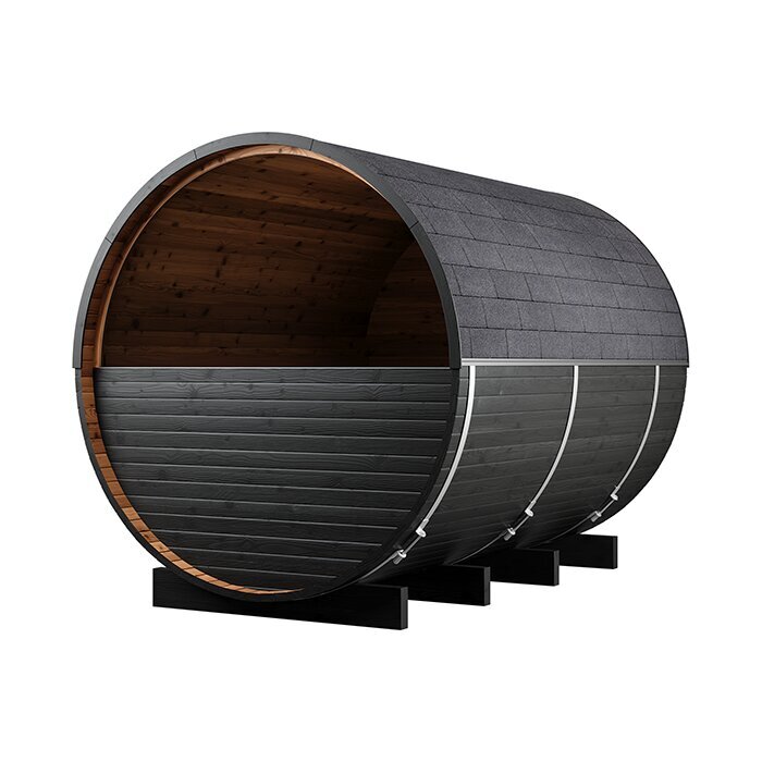 Tunna-sauna úr hitaviði