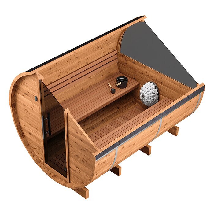 Tunna-sauna úr hitaviði