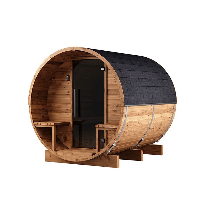 Tunna-sauna úr hitaviði