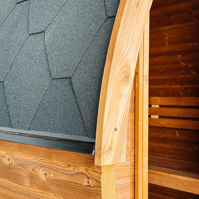 Tunna-sauna úr hitaviði