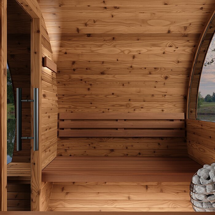 Tunna-sauna úr hitaviði