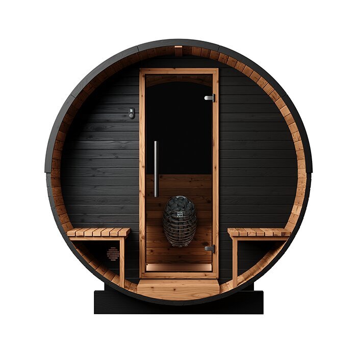 Tunna-sauna úr hitaviði