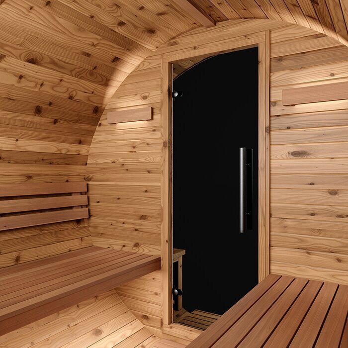 Tunna-sauna úr hitaviði