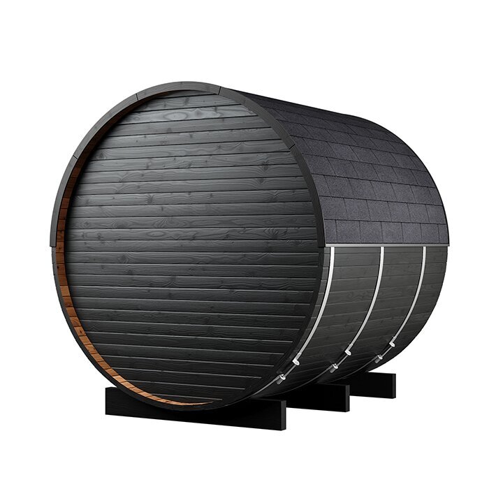 Tunna-sauna úr hitaviði