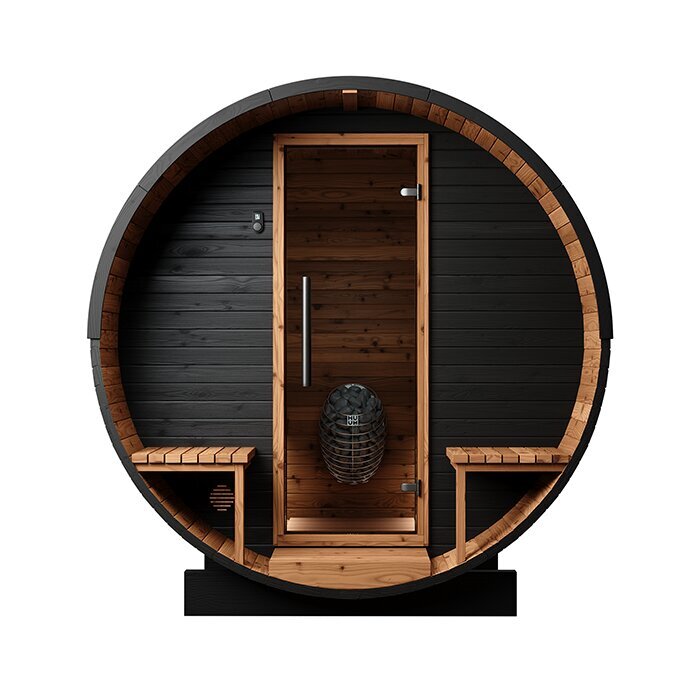 Tunna-sauna úr hitaviði