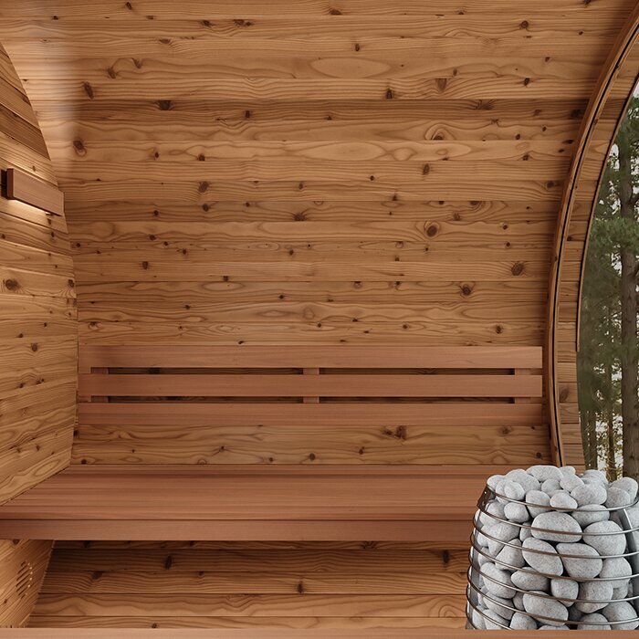 Tunna-sauna úr hitaviði