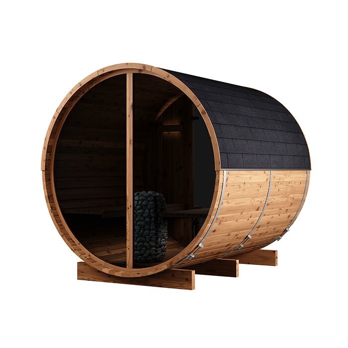 Tunna-sauna úr hitaviði