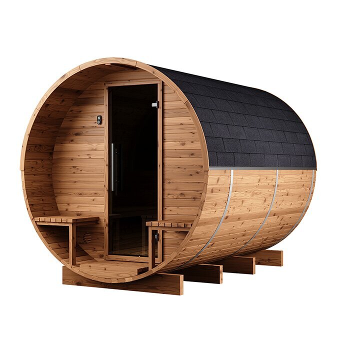 Tunna-sauna úr hitaviði
