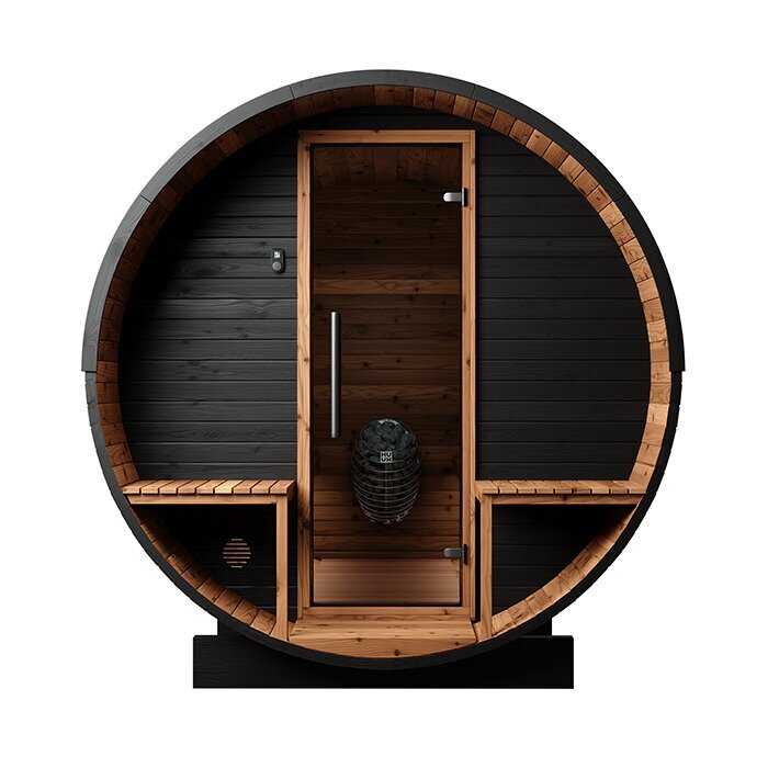 Tunna-sauna úr hitaviði