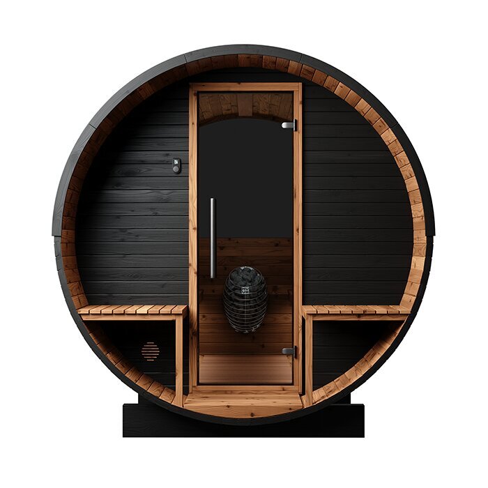 Tunna-sauna úr hitaviði