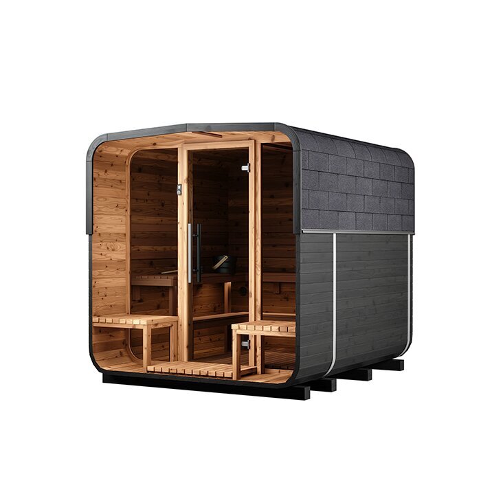 Tunna-sauna úr hitaviði
