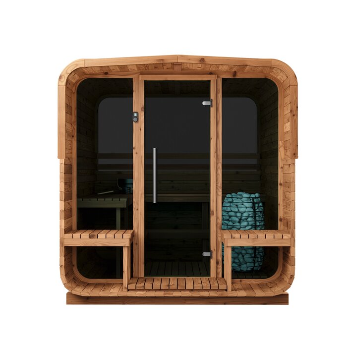 Tunna-sauna úr hitaviði