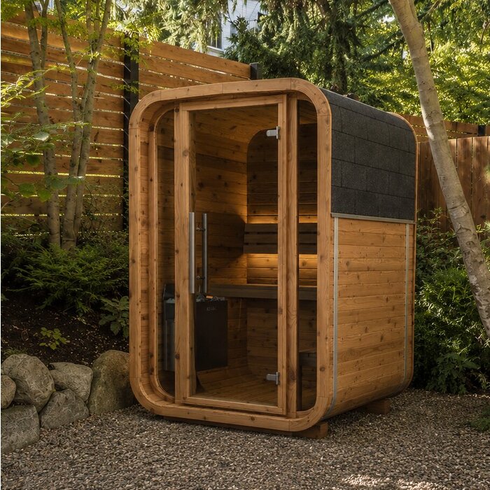 Tunna-sauna úr hitaviði