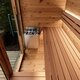 Tunna-sauna úr hitaviði