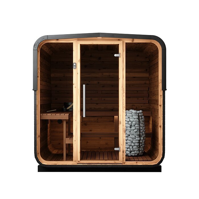 Tunna-sauna úr hitaviði