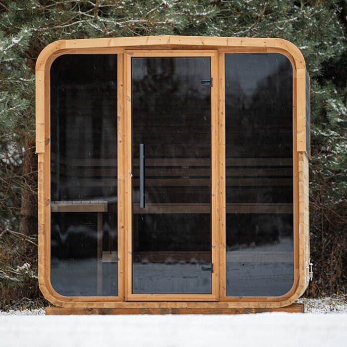 Tunna-sauna úr hitaviði