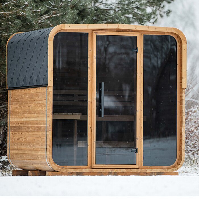 Tunna-sauna úr hitaviði