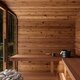 Tunna-sauna úr hitaviði