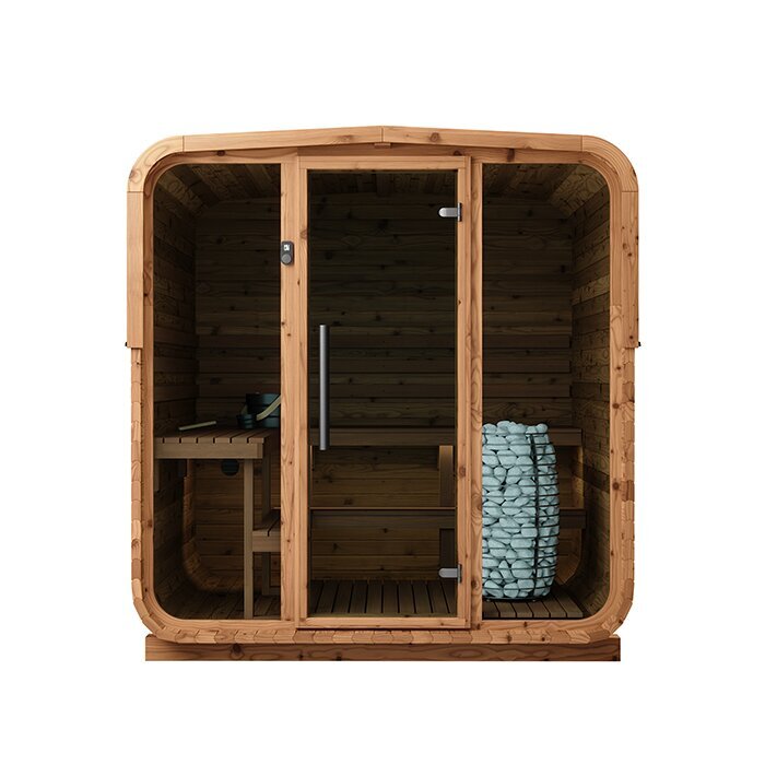 Tunna-sauna úr hitaviði