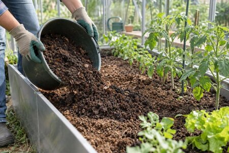 Come usare il compost nelle aiuole in serra