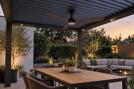 Ventilatore a soffitto sotto la pergola: è compatibile?