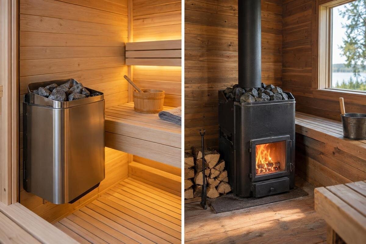 Sauna elettrica o a legna: quale si adatta alla tua routine?