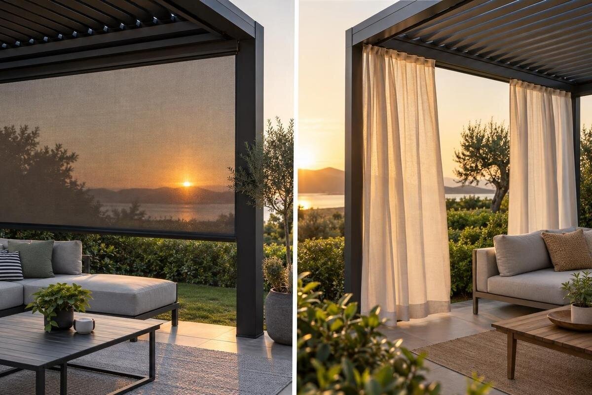 Screen ZIP o tende da esterno per la pergola: quale scegliere?
