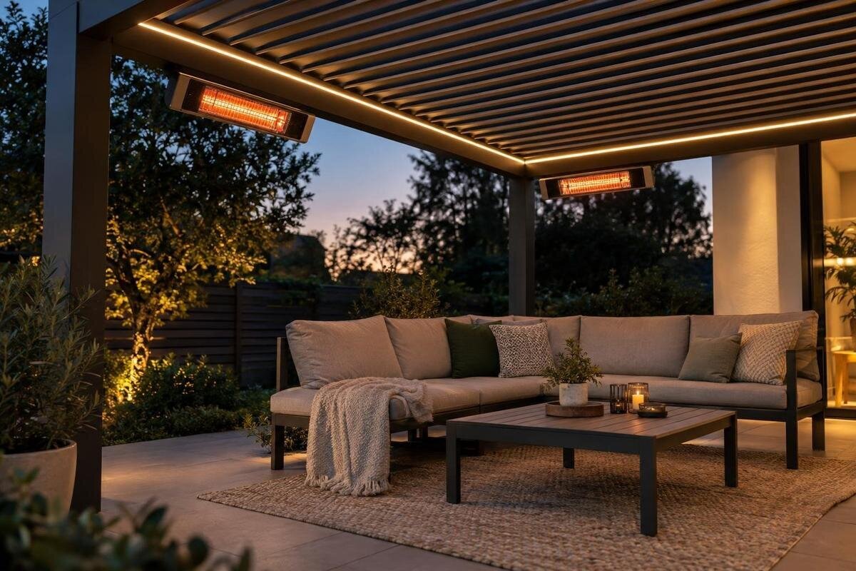 Quanto costa riscaldare una zona relax sotto la pergola?