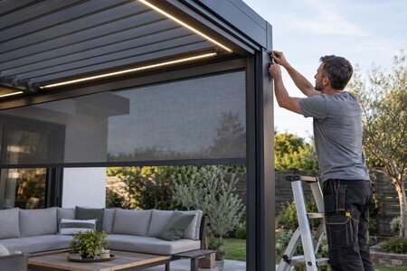 Si possono aggiungere tende laterali o luci a una pergola?