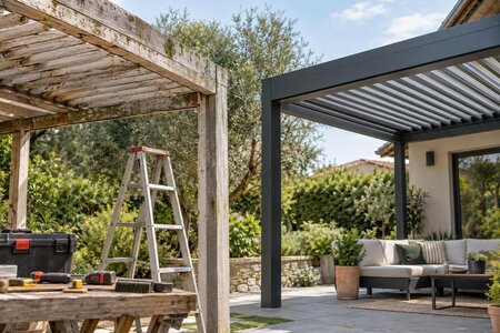 Riparare o sostituire una vecchia pergola: checklist