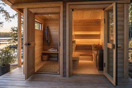 Sauna con spogliatoio: vale la pena avere più spazio?