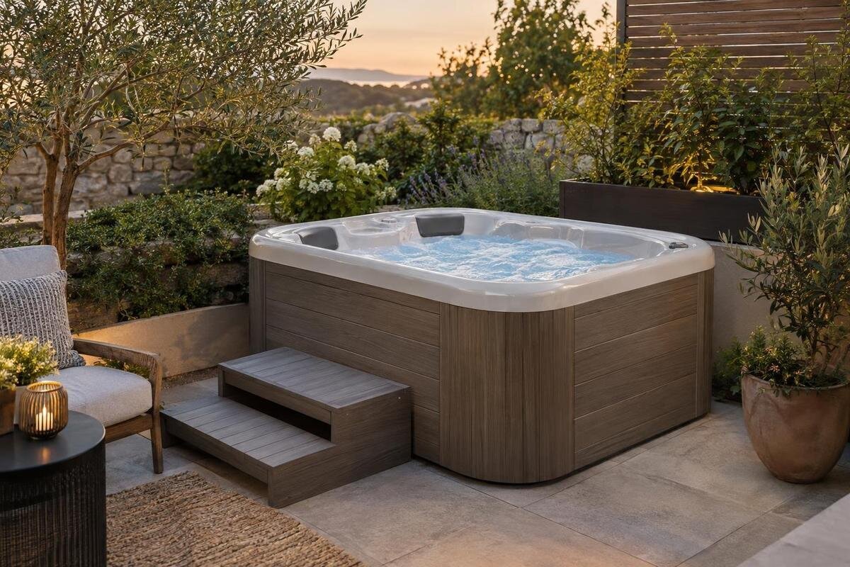 Vasca da esterno per due: comfort, spazio e praticità